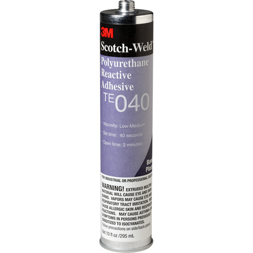 Scotch-Weld PUR Adhesive, 10 oz., Cartridge, Clear Southpoint Industrial Supply