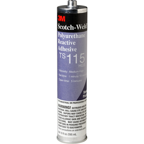 Scotch-Weld PUR Adhesive, 10 oz., Cartridge, Clear Southpoint Industrial Supply