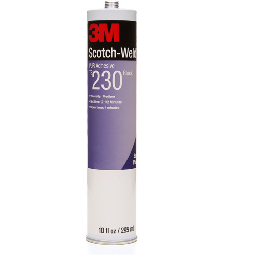 Scotch-Weld PUR Adhesive, 10 oz., Cartridge, Black Southpoint Industrial Supply