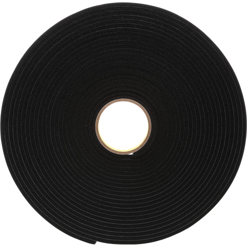 4504 Vinyl Foam Tape, 25.4 mm (1") W x 16.5 m (54') L, 250 mils, Black Southpoint Industrial Supply