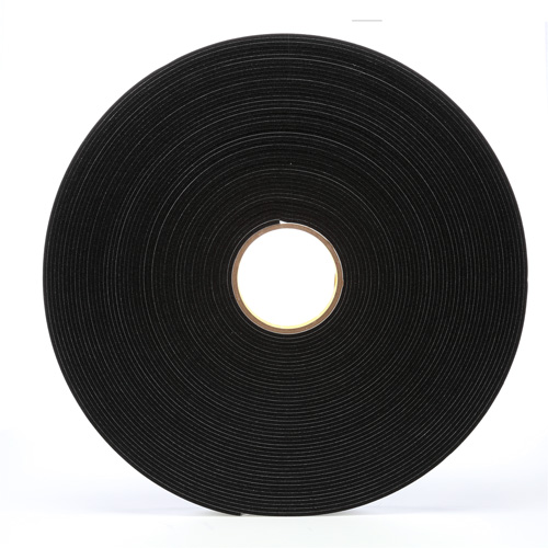 Ruban en mousse de vinyle 4508, 25,4 mm (1") la x 32,9 m (108') lo, 125 mils, Noir Southpoint Industrial Supply