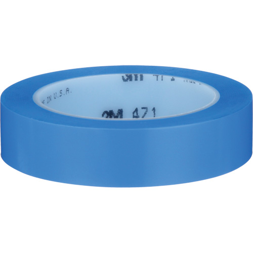 471 Vinyl Tape, 25.4 mm (1") W x 32.9 m (108') L, 5.3 mils, Blue Southpoint Industrial Supply