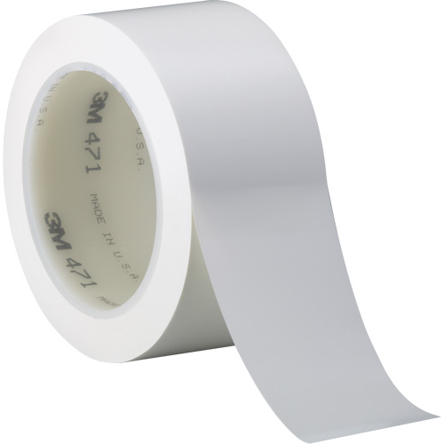 Ruban en vinyle 471, 38 mm (1-1/2") la x 32,9 m (108') lo, 5,2 mils, Blanc Southpoint Industrial Supply