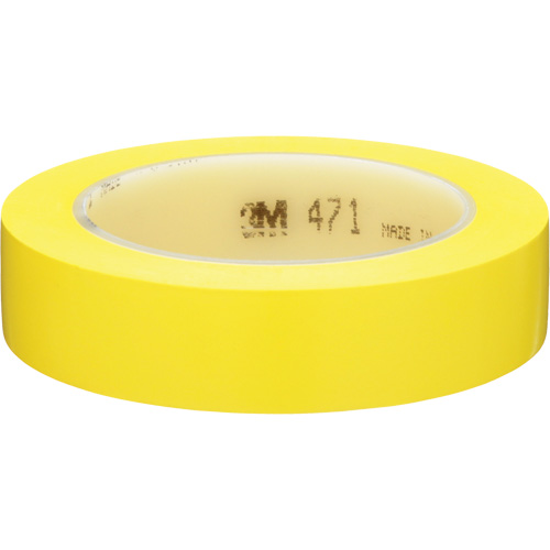 471 Vinyl Tape, 25.4 mm (1") W x 32.9 m (108') L, 5.2 mils, Yellow Southpoint Industrial Supply
