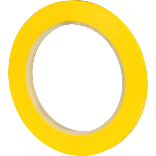 Ruban en vinyle 471, 6 mm (1/4") la x 32,9 m (108') lo, 5,2 mils, Jaune Southpoint Industrial Supply