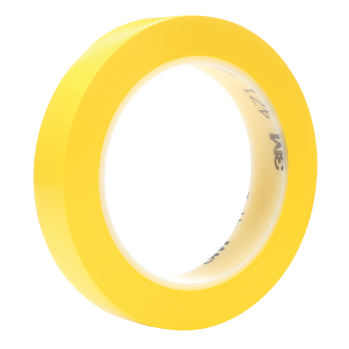 471 Vinyl Tape, 19 mm (3/4") W x 32.9 m (108') L, 5.3 mils, Yellow Southpoint Industrial Supply