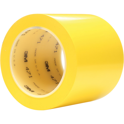 Ruban en vinyle 471, 102 mm (4") la x 32,9 m (108') lo, 5,2 mils, Jaune Southpoint Industrial Supply