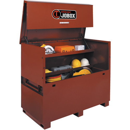 Long Piano Box, 60" W x 30-1/2" D x 50" H, Black/Orange Southpoint Industrial Supply
