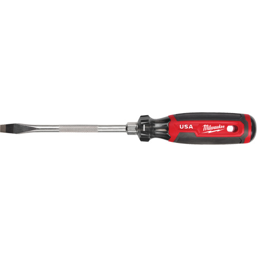 Tournevis &agrave; fente, Tige de 5/16", Ronde, 279 mm lo, Prise en Coussin&eacute;e Southpoint Industrial Supply