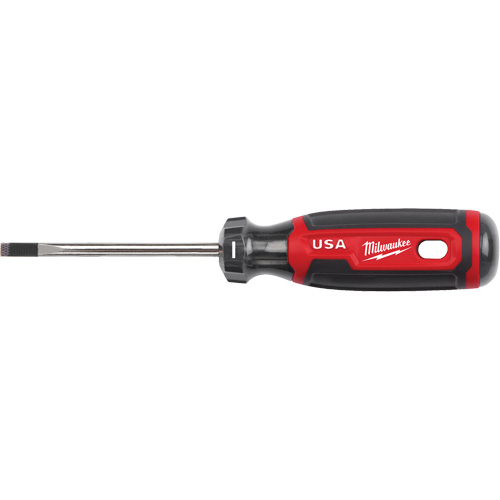 Cabinet Screwdriver, 3/16" Tip, Round, 170 mm L, Cushion Grip Handle Southpoint Industrial Supply