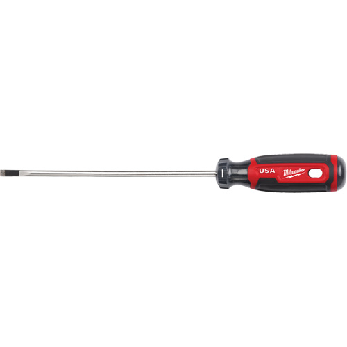Cabinet Screwdriver, 3/16" Tip, Round, 254 mm L, Cushion Grip Handle Southpoint Industrial Supply