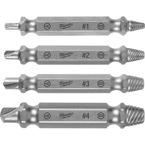 Screw Extractor Set, High Speed Steel, 4 Pieces Southpoint Industrial Supply