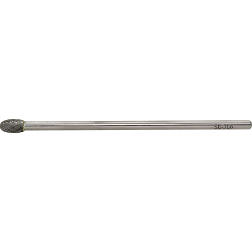 Solid Carbide Burr, SE-1L6, 1/4" Dia., 1/4" Shank, 3/8" Depth of Cut Southpoint Industrial Supply