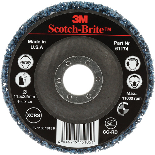 Disque de nettoyage et de d&eacute;capage Scotch-Brite, 4-1/2" dia., Grain Extra grossier, Carbure de silicium Southpoint Industrial Supply