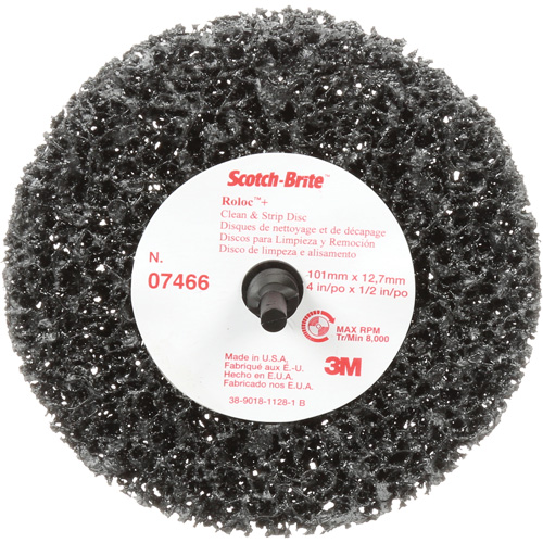 Scotch-Brite Roloc Clean and Strip Disc, 4" Dia., Extra Coarse Grit, Silicon Carbide Southpoint Industrial Supply