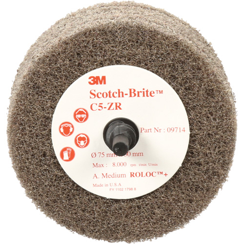 Disque de tronçonnage et de polissage Scotch-Brite, 75 mm x 30 mm, Arbre de 20 mm, Oxyde d'aluminium, 7500 Tr/min Southpoint Industrial Supply