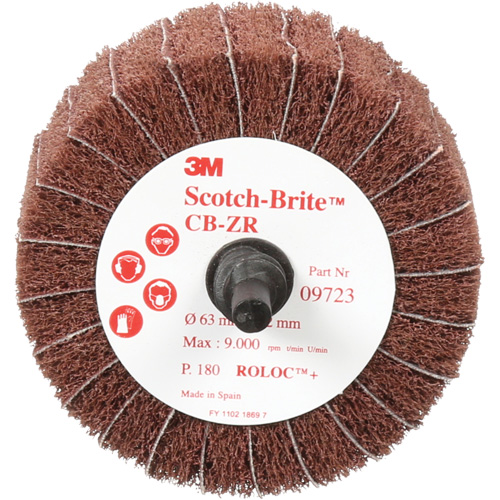 Disque combin&eacute; Scotch-Brite, 2-1/2" dia., Grain 180, Oxyde d'aluminium Southpoint Industrial Supply