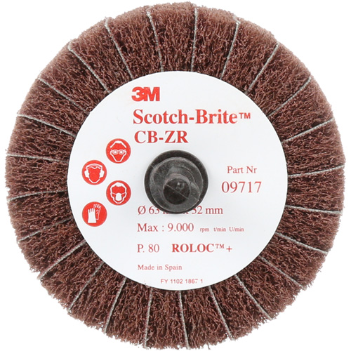 Disque combin&eacute; Scotch-Brite, 2-1/2" dia., Grain 80, Oxyde d'aluminium Southpoint Industrial Supply