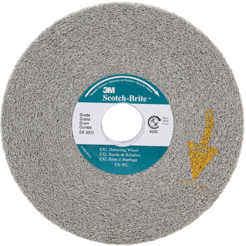 Meules d'&eacute;barbage EXL Scotch-Brite, 6" x 1", Arbre de 1", Oxyde d'aluminium Southpoint Industrial Supply
