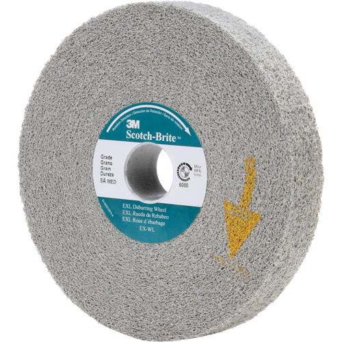 Meules d'&eacute;barbage EXL Scotch-Brite, 6" x 1", Arbre de 1", Oxyde d'aluminium Southpoint Industrial Supply
