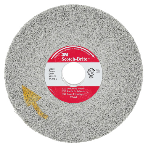 Scotch-Brite EXL Deburring Wheel, 6" x 1", 1"-8 Arbor, 1, Aluminum Oxide Southpoint Industrial Supply