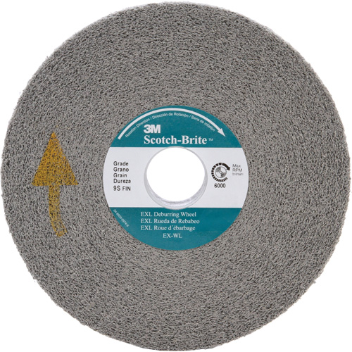 Scotch-Brite EXL Deburring Wheel, 6" x 1", 1" Arbor Southpoint Industrial Supply