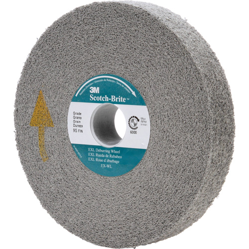 Meule d'&eacute;barbage EXL Scotch-Brite, 6" x 1/2", Arbre de 1" Southpoint Industrial Supply