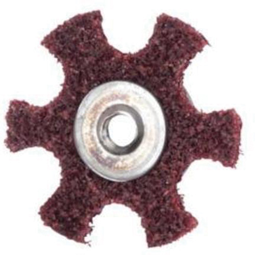 Abrasotex Surface Preparation Star, 3" Dia., Medium Grit, Aluminum Oxide Southpoint Industrial Supply