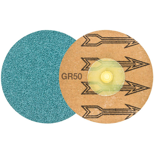 TWIST TOPCUT Sanding Disc, 3" Dia., 50 Grit, Zirconium Southpoint Industrial Supply