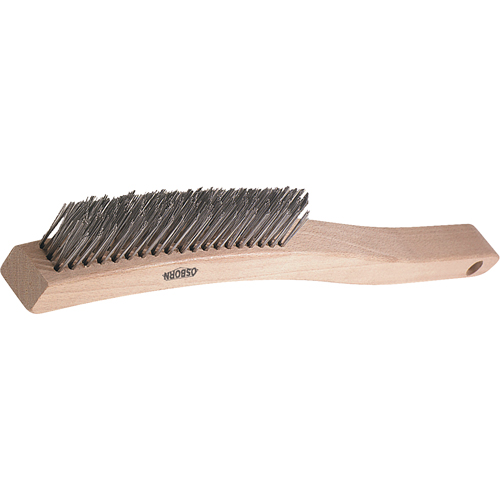V-Trim Long Handle Scratch Brushes, Stainless Steel, 3 x 19 Wire Rows, 13-3/4" Long Southpoint Industrial Supply