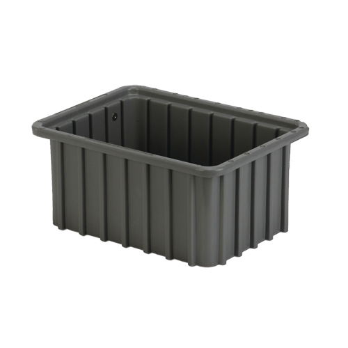 Contenant Divider Box, Poly&eacute;thyl&egrave;ne, 9,8" la x 7,3" p x 5" h, Gris Southpoint Industrial Supply