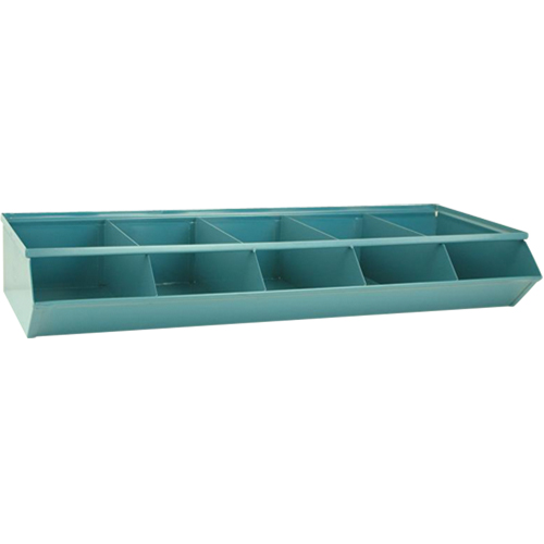 Bacs sectionnels superposables, Cap. 100 lb, 37" la x 15-1/2" p x 6" h, Bleu Southpoint Industrial Supply
