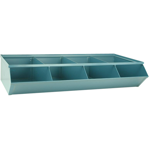 Bacs sectionnels superposables, Cap. 100 lb, 37" la x 18-3/4" p x 7-1/2" h, Bleu Southpoint Industrial Supply