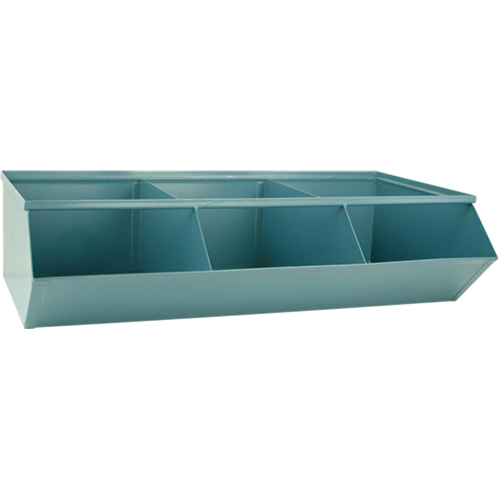 Bacs sectionnels superposables, Cap. 100 lb, 37" la x 20-1/2" p x 9-1/2" h, Bleu Southpoint Industrial Supply