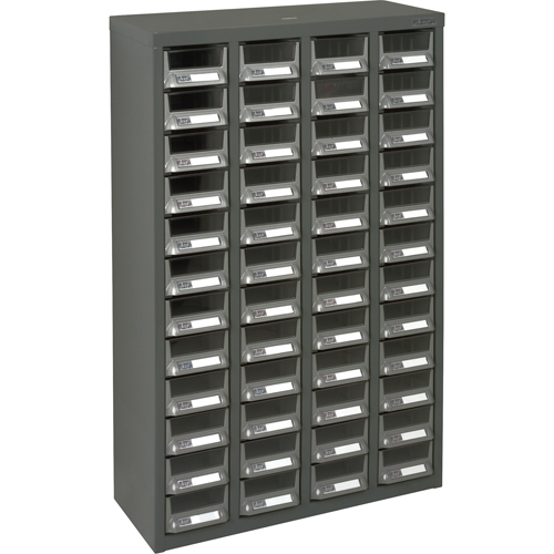 KPC-400 Parts Cabinet, Galvanized Steel, 48 Drawers, 22-3/5" x 8-7/10" x 36-9/10", Grey Southpoint Industrial Supply