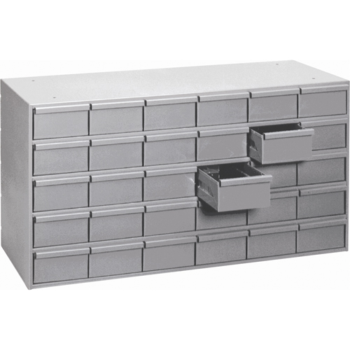 Casiers &agrave; tiroirs industriels, 30 tiroirs, 33-3/4" la x 11-3/4" p x 21-1/8" h, Gris Southpoint Industrial Supply