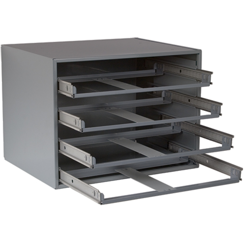 Casiers pour boîtes &agrave; compartiments, Acier, 4 compartiments, 20" la x 15-3/4" p, 15" h, Gris Southpoint Industrial Supply