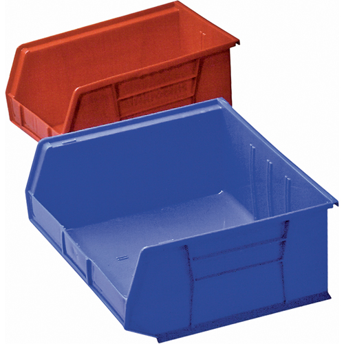 Bac en plastique, 8-1/4" la, 9" h x 18" p, Bleu Southpoint Industrial Supply