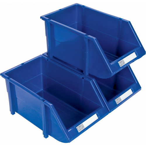 Bac empilable & &agrave; suspendre, 4-13/16" la, 3-3/16" h x 7-1/8" p, Bleu Southpoint Industrial Supply