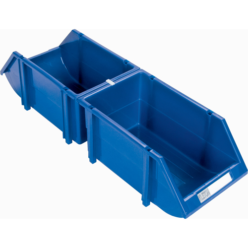 Bac empilable & &agrave; suspendre, 4-13/16" la, 3-3/16" h x 7-1/8" p, Bleu Southpoint Industrial Supply