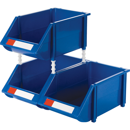 Stack & Hang Bin, 8-3/16" W x 6-3/16" H x 14" D, Blue Southpoint Industrial Supply