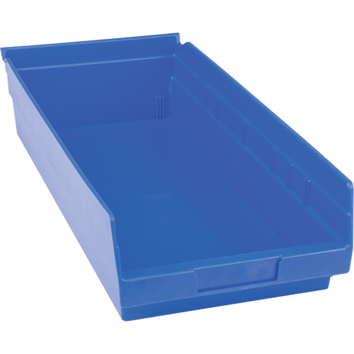 Bacs pour tablette en plastique, 8-3/8" la x 4" H x 17-7/8" p, Bleu, Capacit&eacute; 20 lb Southpoint Industrial Supply
