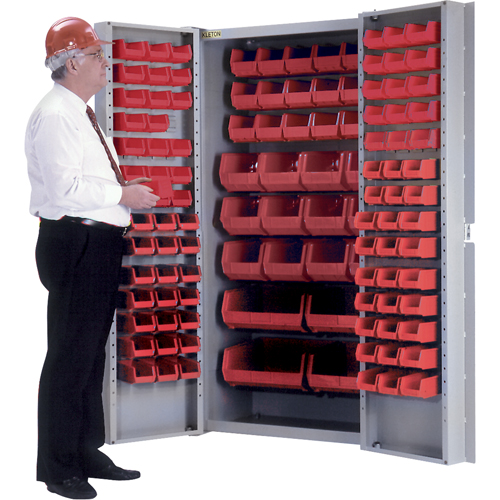 Deep-Door Combination Cabinet, 38" W x 24" D x 72" H, 36 Shelves Southpoint Industrial Supply