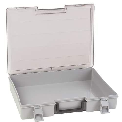Compartment Case, Plastic, 15-1/2" W x 11-3/4" D x 2-1/2" H, Grey Southpoint Industrial Supply