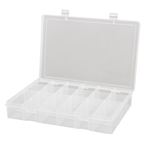 Boîtes &agrave; compartiments compactes en polypropyl&egrave;ne, 13-1/8" la x 9" p x 2-5/16" h, 18 compartiments Southpoint Industrial Supply