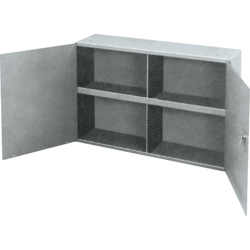Utility Cabinet, Steel, 2 Shelves, 22-1/4" H x 33-3/4" W x 8-1/2" D, Grey Southpoint Industrial Supply