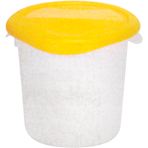 Round Storage Containers, 7-4/5" H x 8-1/2" D, 3.79 L Capacity, Clear Southpoint Industrial Supply