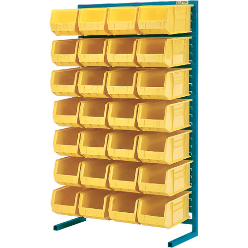Support stationnaire pour bacs &agrave; un c&ocirc;t&eacute;, 36" la x 12" p x 61" h, 28 bacs Southpoint Industrial Supply