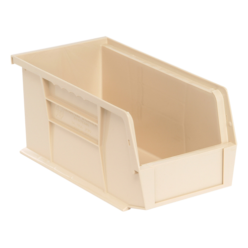 Bacs ultra empilable & suspendable, 5-1/2" la, 5" h x 10-7/8" p, Ivoire Southpoint Industrial Supply