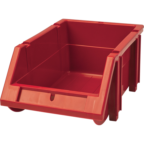 Bac empilable & &agrave; suspendre, 4-13/16" la, 3-3/16" h x 7-1/8" p, Rouge Southpoint Industrial Supply
